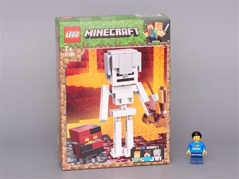 Lego 21150 Minecraft Skeleton Bigfig With Magma Cube Building Set 142