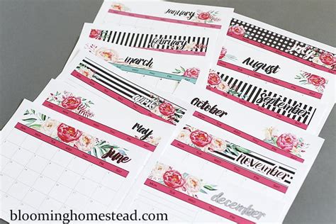 Free Printable 2016 Calendars In 3 Styles To Choose From By Blooming