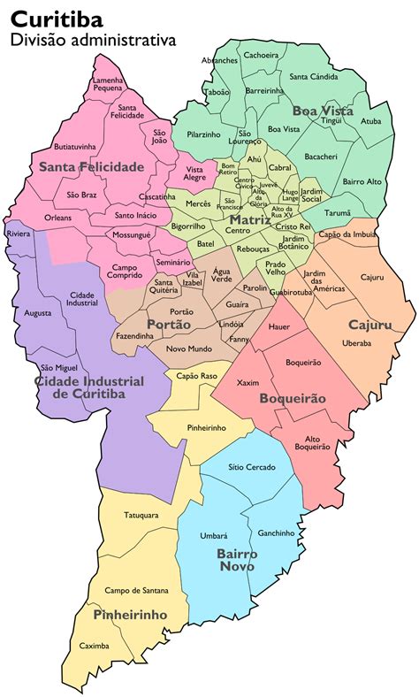 Mapa Da Regiao Metropolitana De Curitiba Pr Educa
