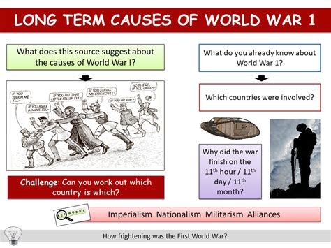 Long Term Causes Of World War 1 Teaching Resources