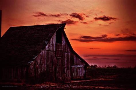 Sunset Barn Photograph By Brenda Cowan Fine Art America