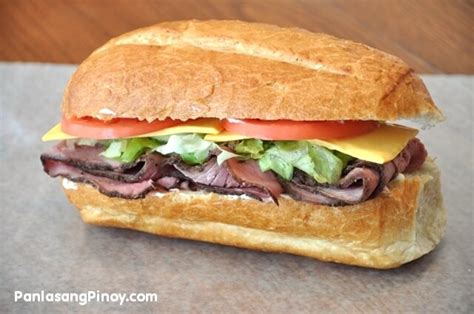 Roast beef sandwiches encompass a large variety of sandwiches filled with roasted and sliced beef as their main ingredient. Roast Beef Sandwich
