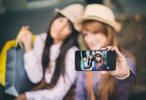 Women Taking Selfie By Stocksy Contributor Mosuno Stocksy