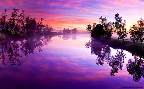 Purple Nature Wallpaper Computer Best Wallpapers Hd Sunset