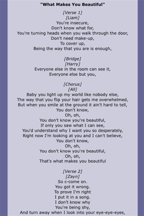 One Direction | One direction lyrics, What makes you beautiful, One