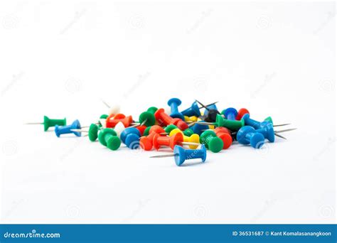 Colorful Pin Stock Image Image Of Objects Blue Work 36531687
