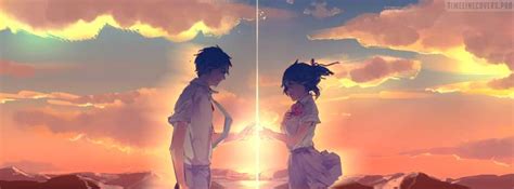 Anime Couple In Love Facebook Cover Characters