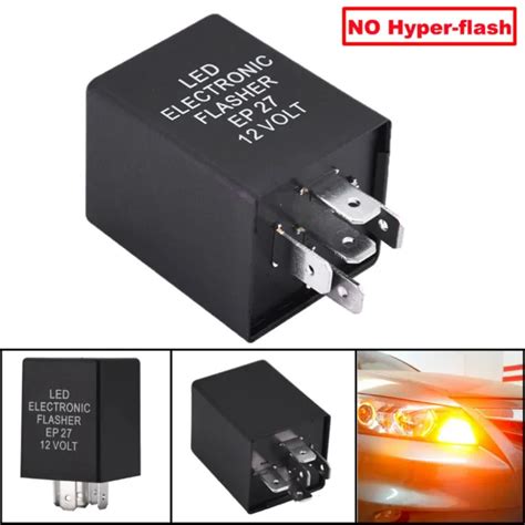 5 PIN EP27 FL27 LED Flasher Relay Fix For LED Turn Signal Lamps Hyper