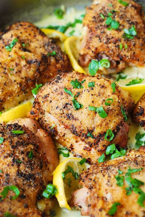 Not to mention salt and pepper wings are both our favorites. Lemon Pepper Chicken with Creamy Garlic-Lemon Sauce