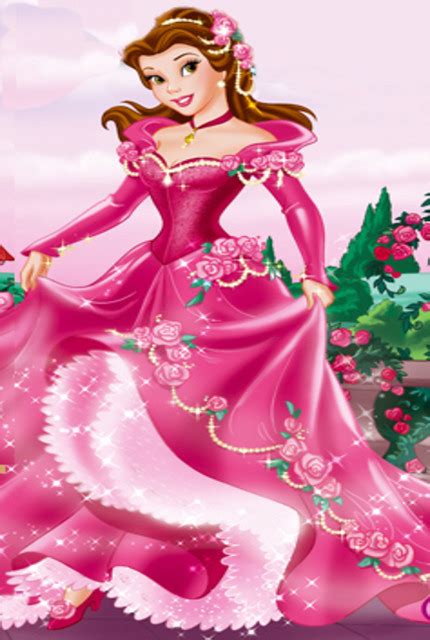 Princess Belle In Pink Flower Gown This Is My Princess Bel Flickr
