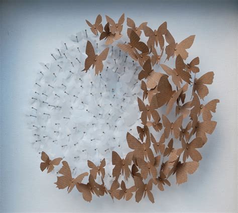 Butterfly Sculptures Made From Recycled Paper Strictlypaper