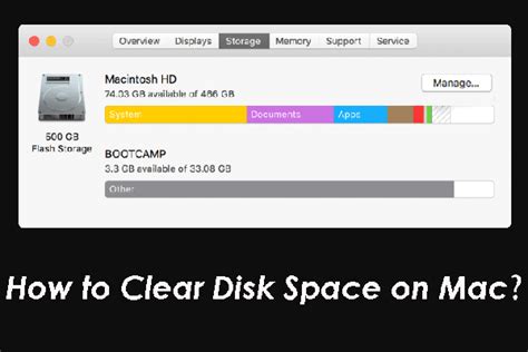 How To Clear Disk Space On Macbook Pro Nanoaca