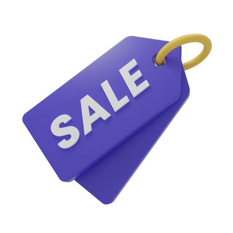 Sale Tag Promotion 3d Icon Illustration 11572123 Png