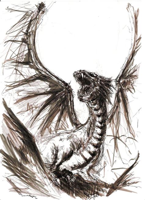 Pencil Dragon The Dungeon Pinterest Followers Pen Sketch And Markers
