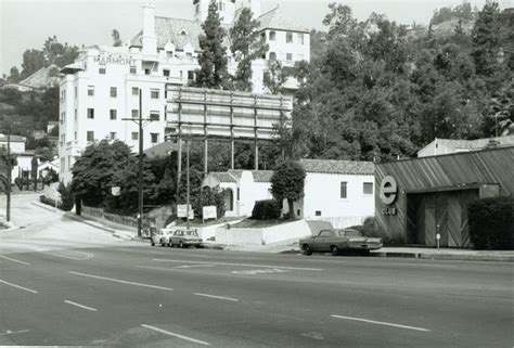 Historic Photograph Of Chateau Marmont Hotel On Sunset Blvd Los
