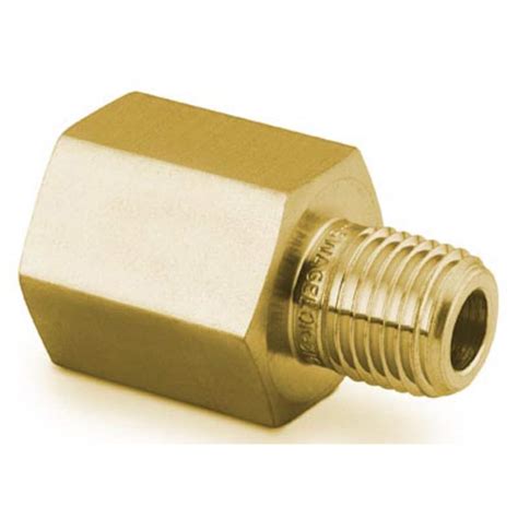 Brass Pipe Fitting Reducing Adapter 12 In Female Npt X 14 In Male