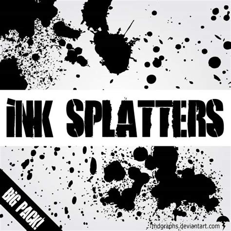 Vector Ink Splatters Illustrator Pack Download Free Vector Art Free