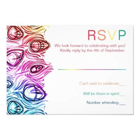 Rainbow Wedding Rsvp Online Custom Template Custom Invitation Wedding Rsvp Dream Wedding