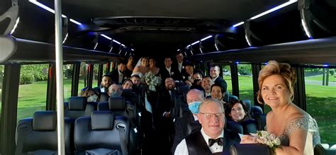 wedding transportation party buses for weddings sterling limousine and transportation services