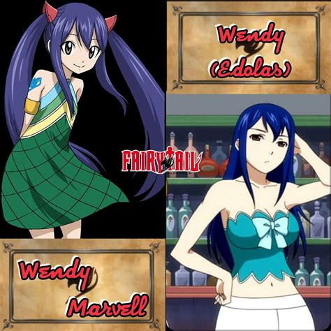 Wendy Marvell And Wendy Edolas Fairy Tail Fairy Tail Characters
