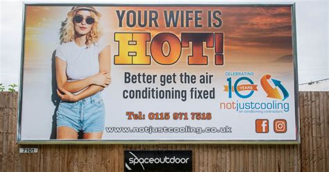 Should This Be Deemed Offensive Your Wife Is Hot Billboard Advert