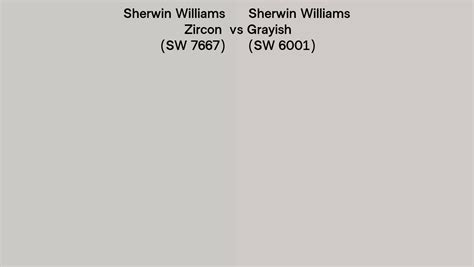 Sherwin Williams Zircon Vs Grayish Side By Side Comparison