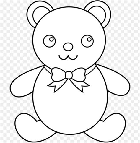 Free Download Hd Png Teddy Bear Outline Png Image With Transparent