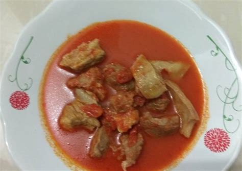 Sop daging sapi disajikan dengan nasi putih. How to Cook Delicious Asam padeh daging Padang praktis ...