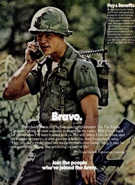 Army Recruiting Ad Circa 1977 Rarmy