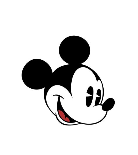Classic Mickey Mouse Face Svg 2 Svg Dxf Cricut Silhouette Etsy