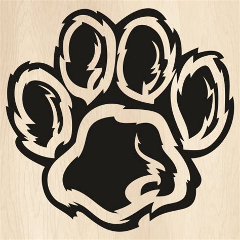 South Carolina Tiger Paw Svg Png Ai Eps And Dxf Files