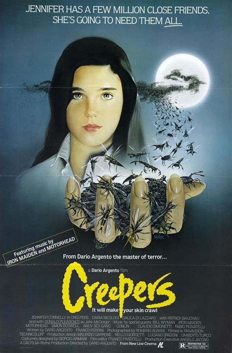 Film Review Creepers 1985 Horror Movie Posters Horror Posters