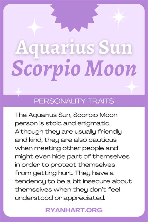 Aquarius Sun Scorpio Moon Personality Traits Ryan Hart