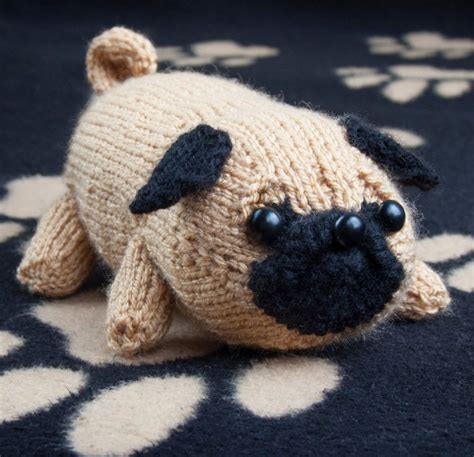Free Toy Pug Knitting Pattern