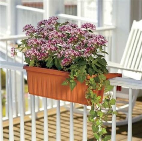 Check out our article on diy ladder planters to get 17 ideas with their step by step tutorials. SET OF 2 OVER THE RAILING ADJUSTABLE PLANTER BOXES Outdoor ...