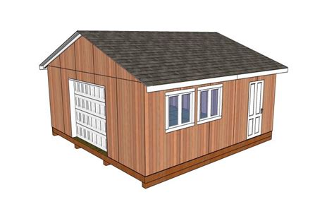 20x20 Gable Shed Free Diy Plans Howtospecialist How To Build