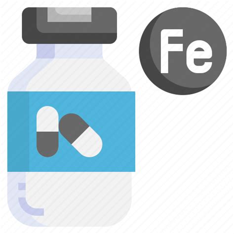 Iron Vitamin Maintain Health Drug Healthy Icon Download On
