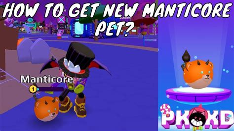 How To Get A Manticore Pet In Pkxd Pk Xd Halloween Pets Play