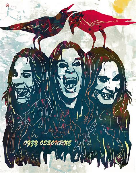 Ozzy Osbourne Pop Stylised Art Poster Drawing By Kim Wang Fine Art