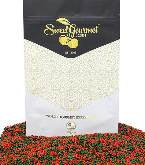 Sweetgourmet Christmas Mix Sprinkles Red And Green Holiday Mix 1