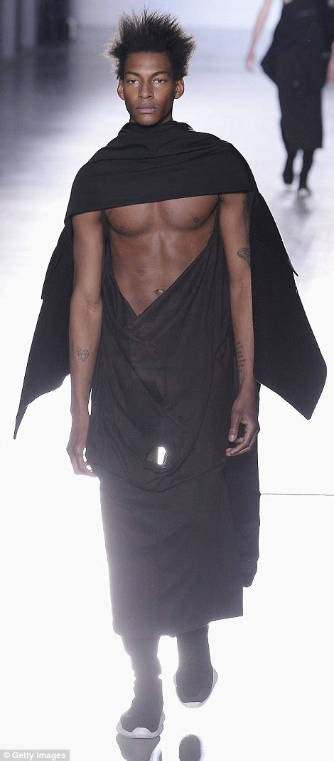 Rick Owens Shows Full Frontal Male Nudity On The Catwalk Daily Mail