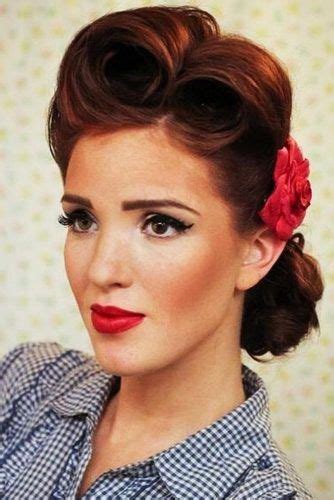 Free tutorial with pictures on how to style a victory roll in under 20 minutes by applying makeup and hairstyling with shampoo, hair slide, and hair spray. 24 Modern-To-Vintage Victory Rolls Styles To Add Some Pin ...