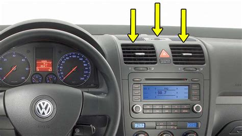 How To Remove Replace Central Air Vents On Vw Golf Mk Jetta Rabbit
