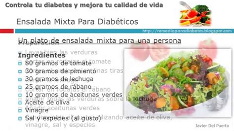 Ensalada mixta para diabeticos - YouTube