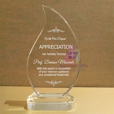 Crystal Trophies For Corporate Appreciationrecognition Awards