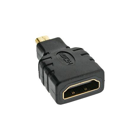 Fast same day shipping fast.s83pon4sonre2dl5j3ja. InLine® HDMI Adapter HDMI A female to HDMI D male 4K/60Hz ...