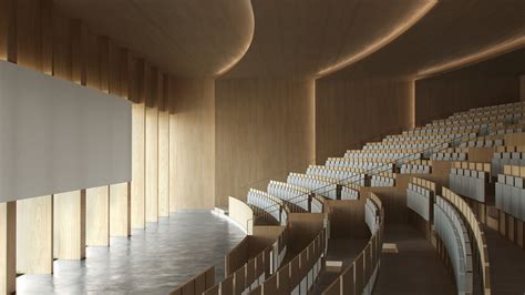 Decmyk Powerhouse Company Creates Serene Mass Timber Lecture Hall For