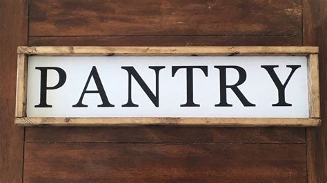 Pantry Sign Kitchen Sign Kitchen Wall Decor Framed Wood Sign