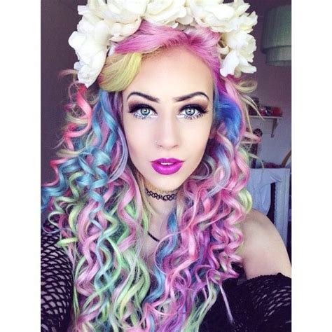 Pink Blue And Green Hair 1 Free Hair Color Pictures
