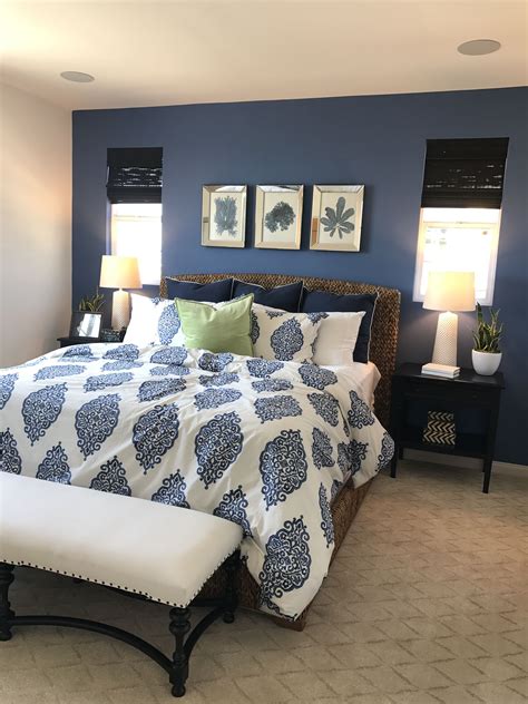 Get 9 Pictures About Bedroom Accent Wall Dark Blue